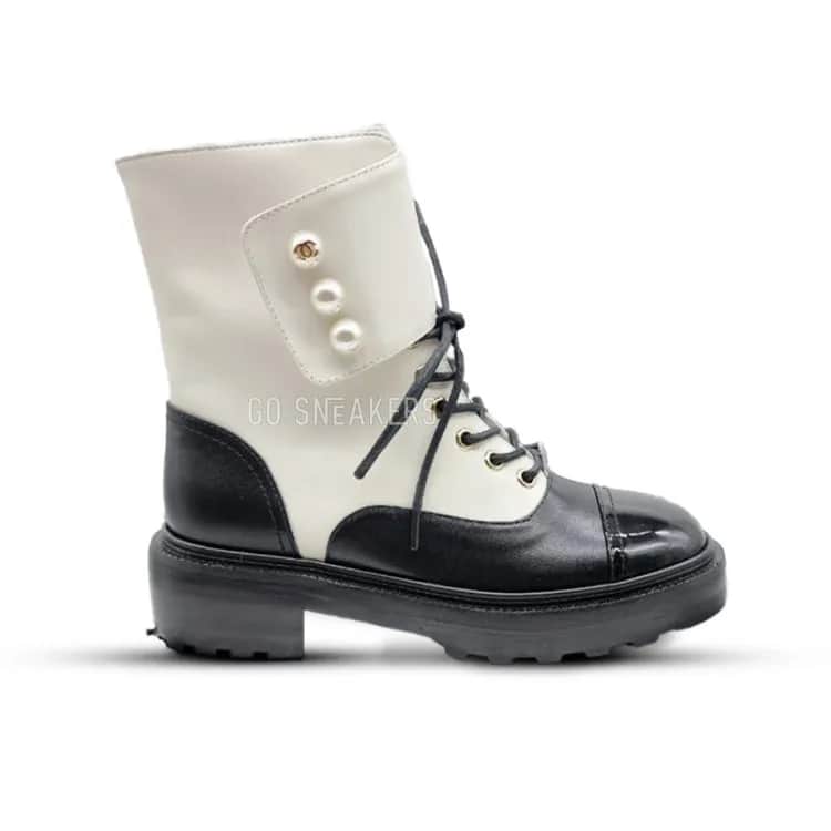Женские ботинки Chanel Boots Black/White