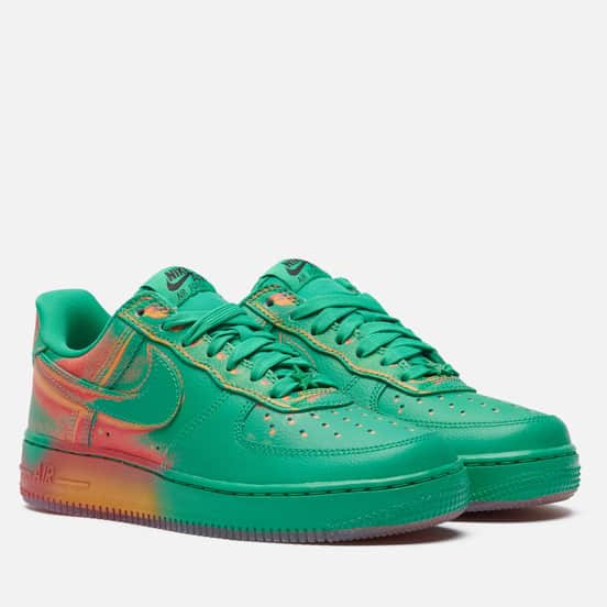 Женские кроссовки Nike Air Force 1 Low Retro Stadium Green/Laser Orange/Bright Crimson