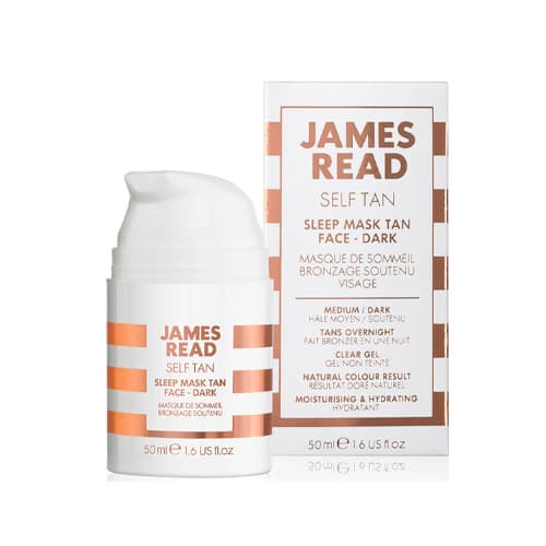 Ночная маска для лица уход и загар темная Sleep Mask Tan Go Darker Face