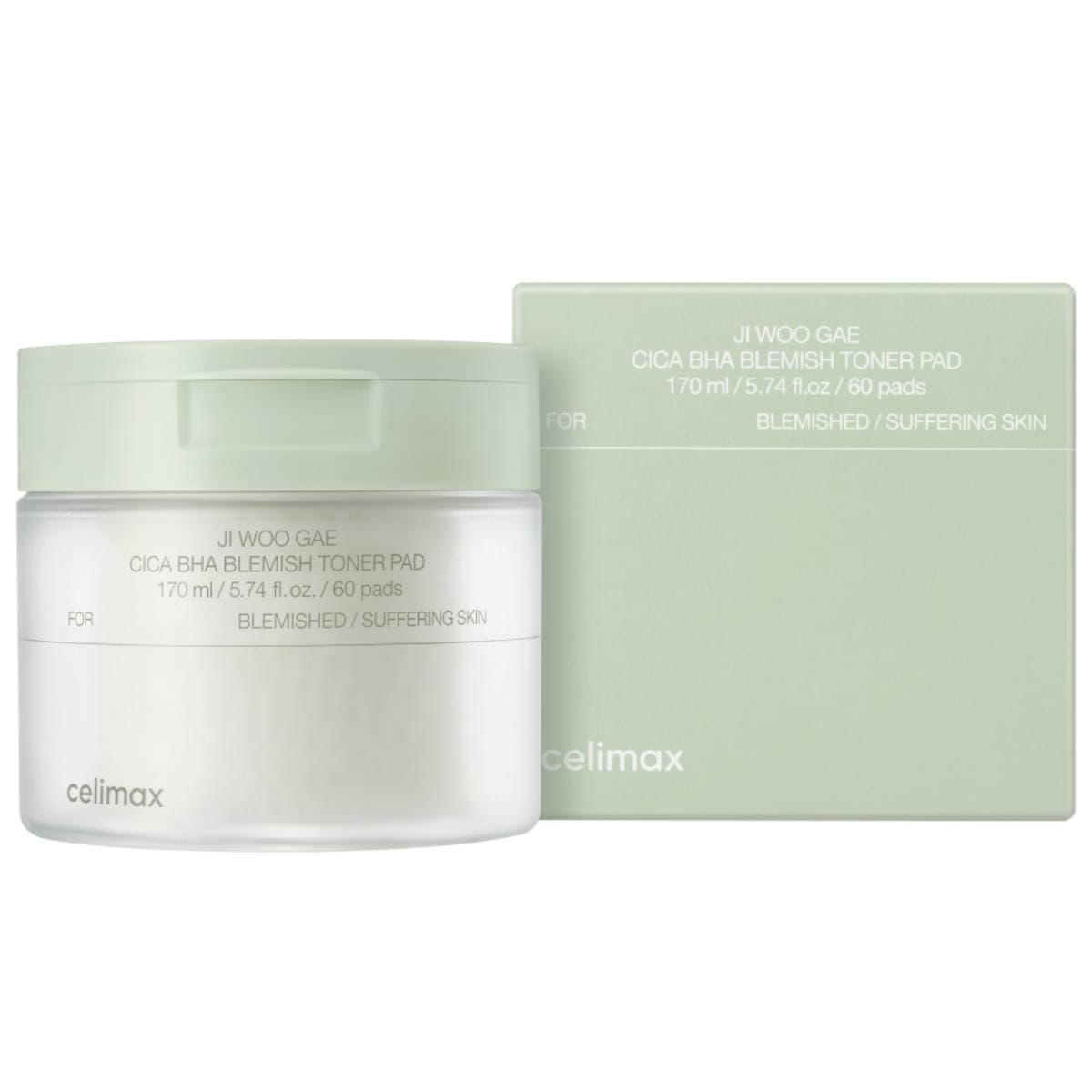 Успокаивающие тонер-пэды для проблемной кожи лица Cica BHA Blemish Toner Pad