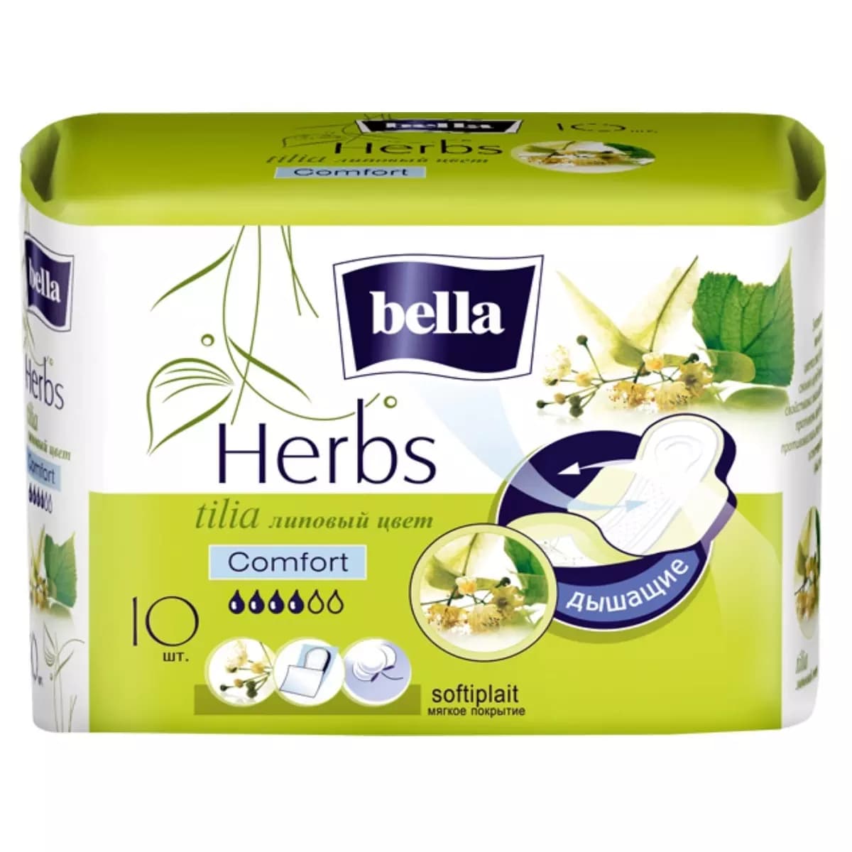 Прокладки с экстрактом липового цвета Herbs Tilia Comfort