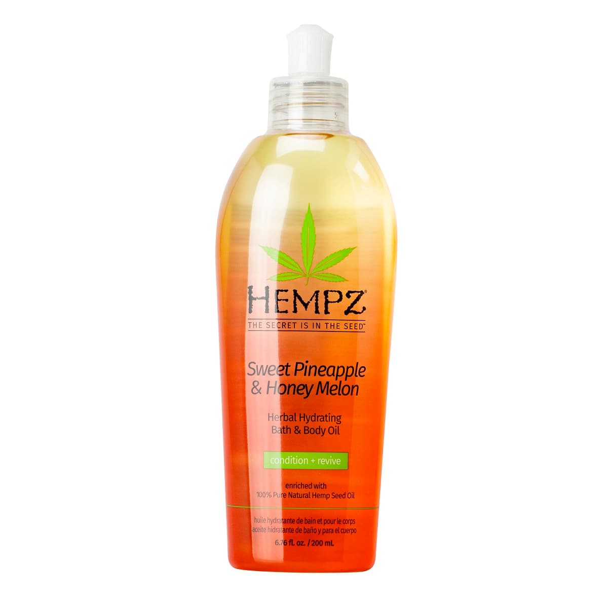 Hempz - Масло увлажняющее для ванны и тела "Ананас и медовая дыня" - Sweet Pineapple & Honey Melon Herbal Hydrating Bath & Body Oil