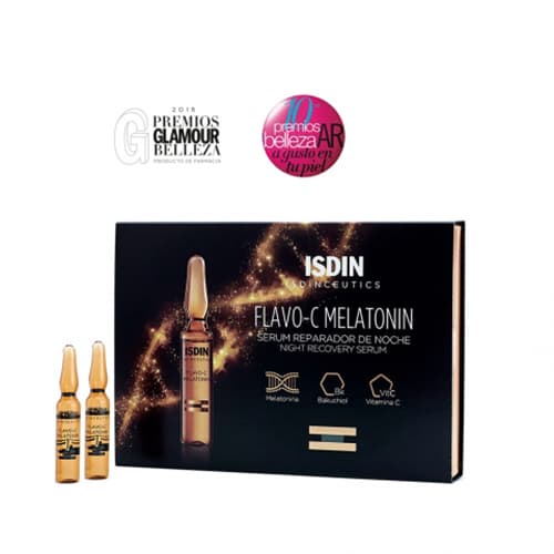 Isdin Isdinceutics Flavo-C Melatonin Serum Reparador De Noche - Сыворотка для лица ночная, 10*