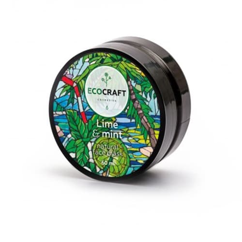 Маска для лица и зоны декольте "Лайм и мята", моделирующая
