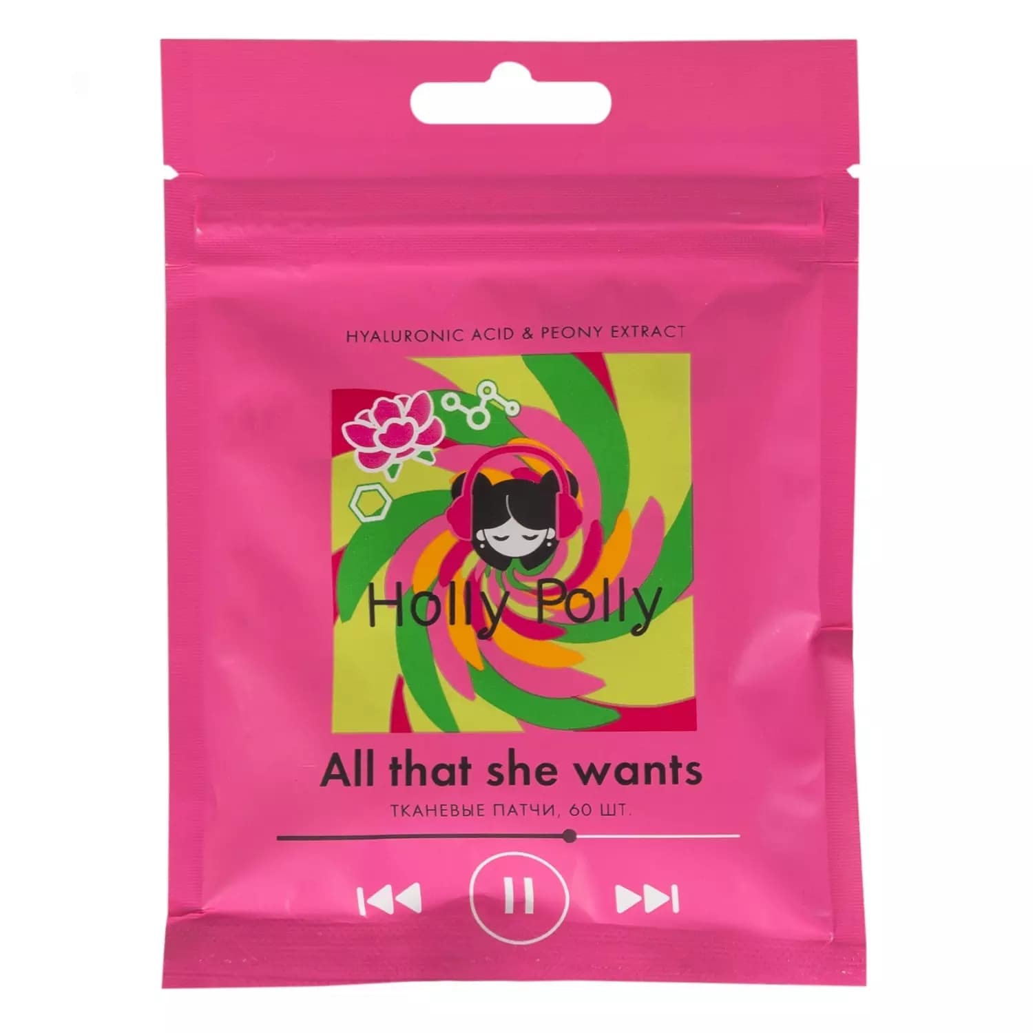 Тканевые увлажняющие патчи для глаз All that she wants