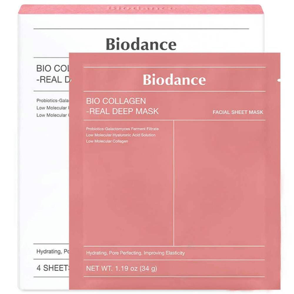 Глубокоувлажняющая гидрогелевая маска с коллагеном Bio Collagen-Real Deep Mask, 4 х