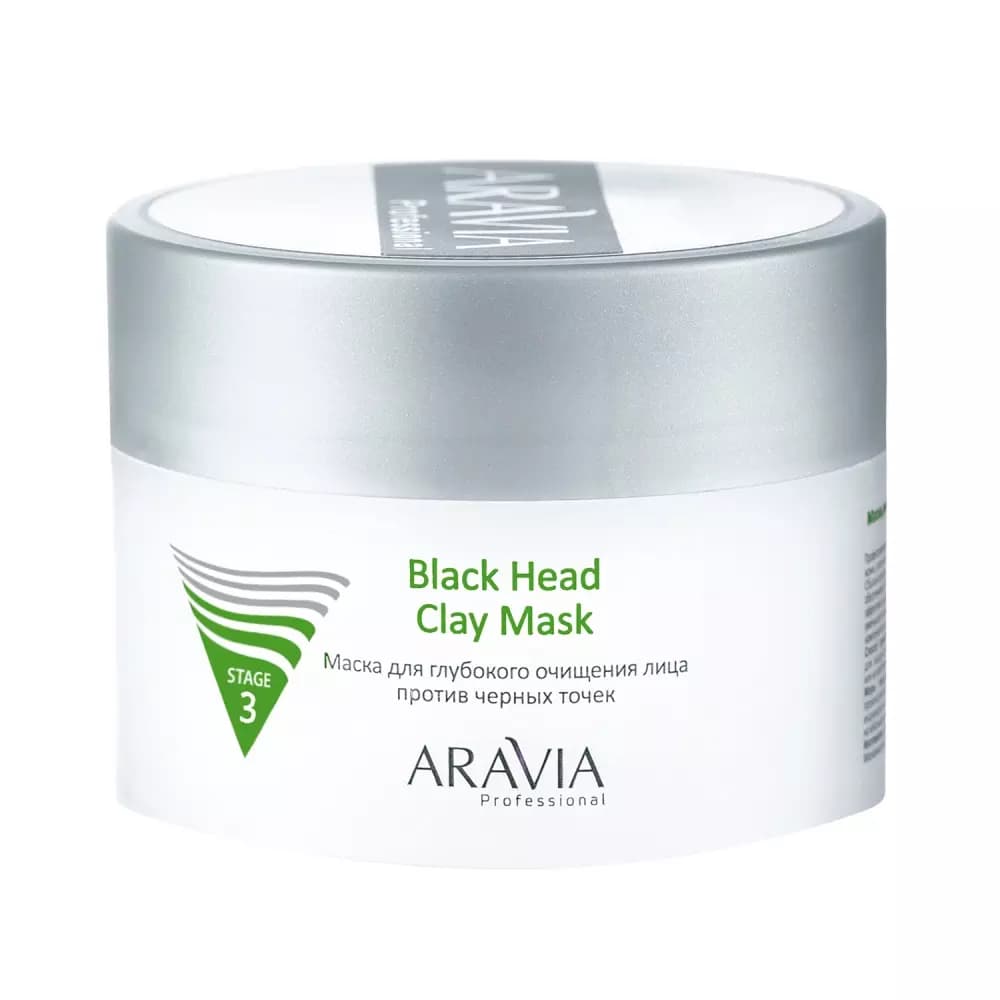 Маска для глубокого очищения лица против черных точек Black Head Clay Mask