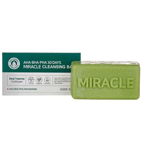 Очищающее мыло с кислотами для проблемной кожи лица Miracle Cleansing Bar