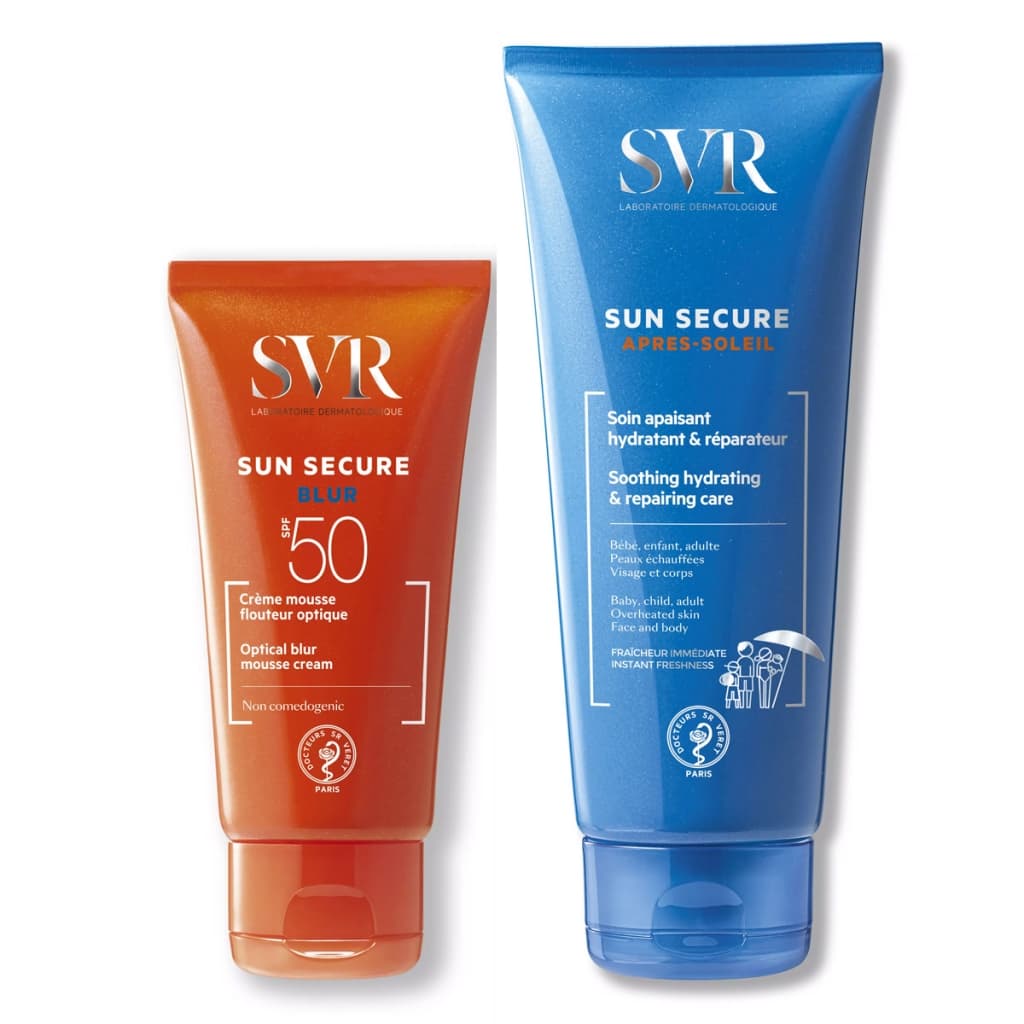 Набор Безопасное Солнце (крем-мусс с эффектом «фотошопа» SPF50 + успокаивающий крем-уход после загара 75 мл)