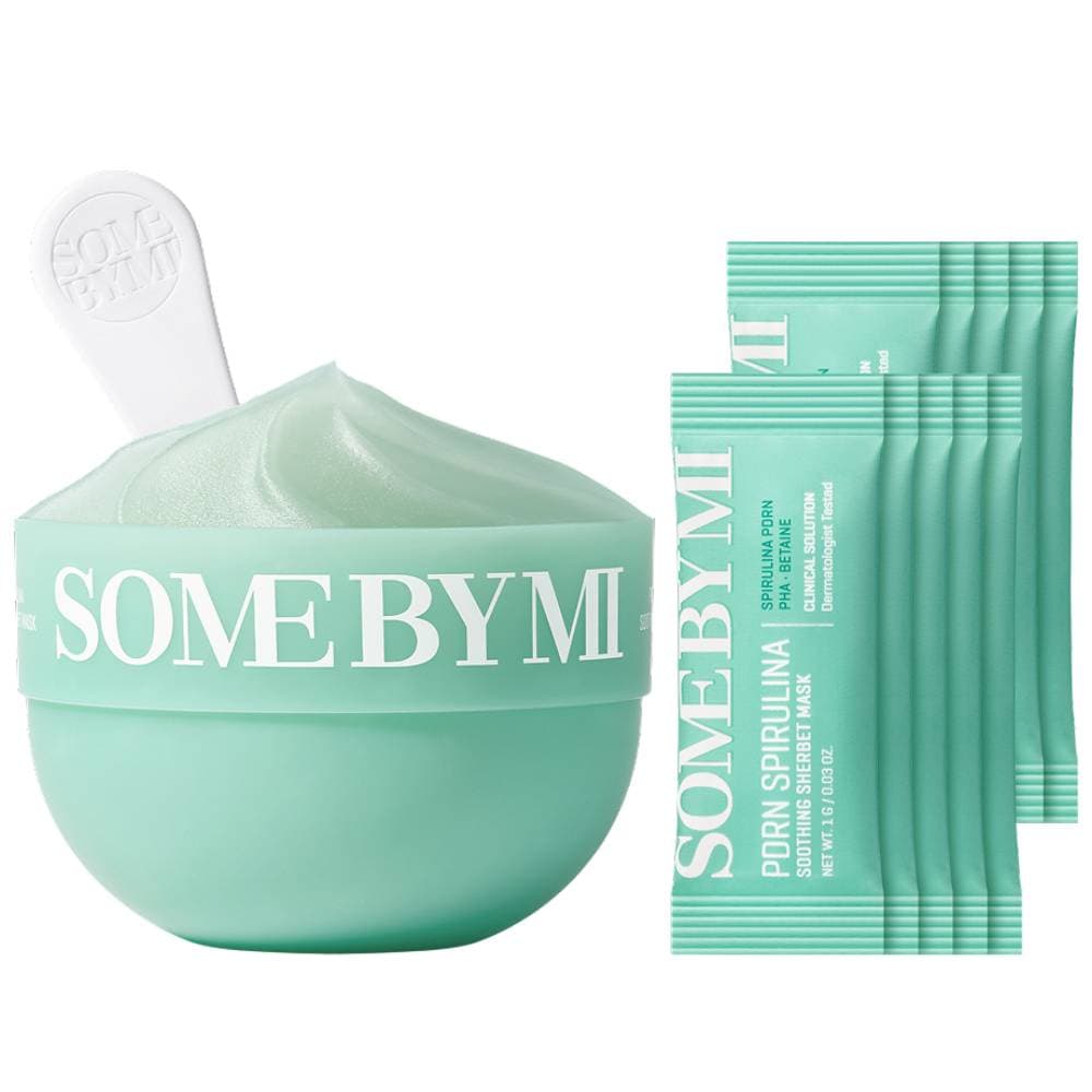 Успокаивающая маска-щербет с экстрактом спирулины и полинуклеотидами Soothing Sherbet Mask, 10 стиков х