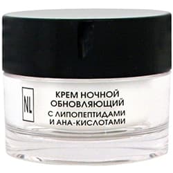 Крем ночной обновляющий с липопептидами и АНА кислотами