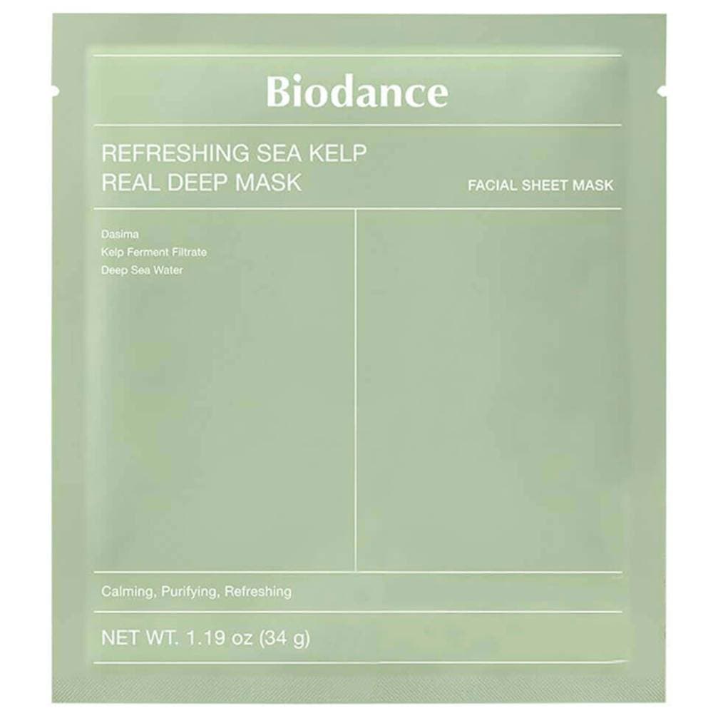 Успокаивающая гидрогелевая маска с экстрактом морских водорослей Refreshing Sea Kelp Real Deep Mask, 4 х