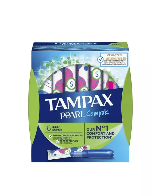 Женские гигиенические тампоны с аппликатором Pearl Compac Super