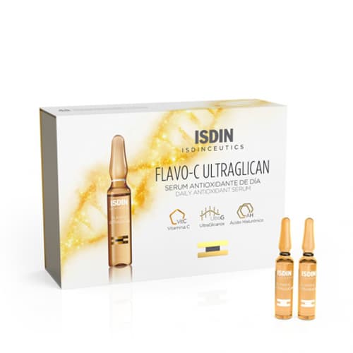 Isdin Isdinceutics Flavo-C Ultraglican Serum Antioxidante De Dia - Сыворотка для лица дневная, 10*
