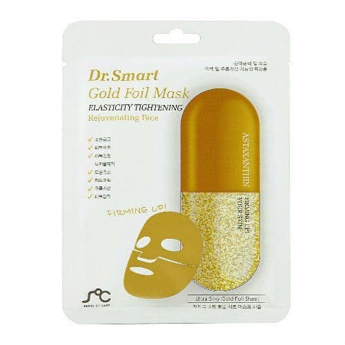 Маска косметическая Rainbowbeauty Dr. Smart омолаживающая, для лица, с астаксантином, белый