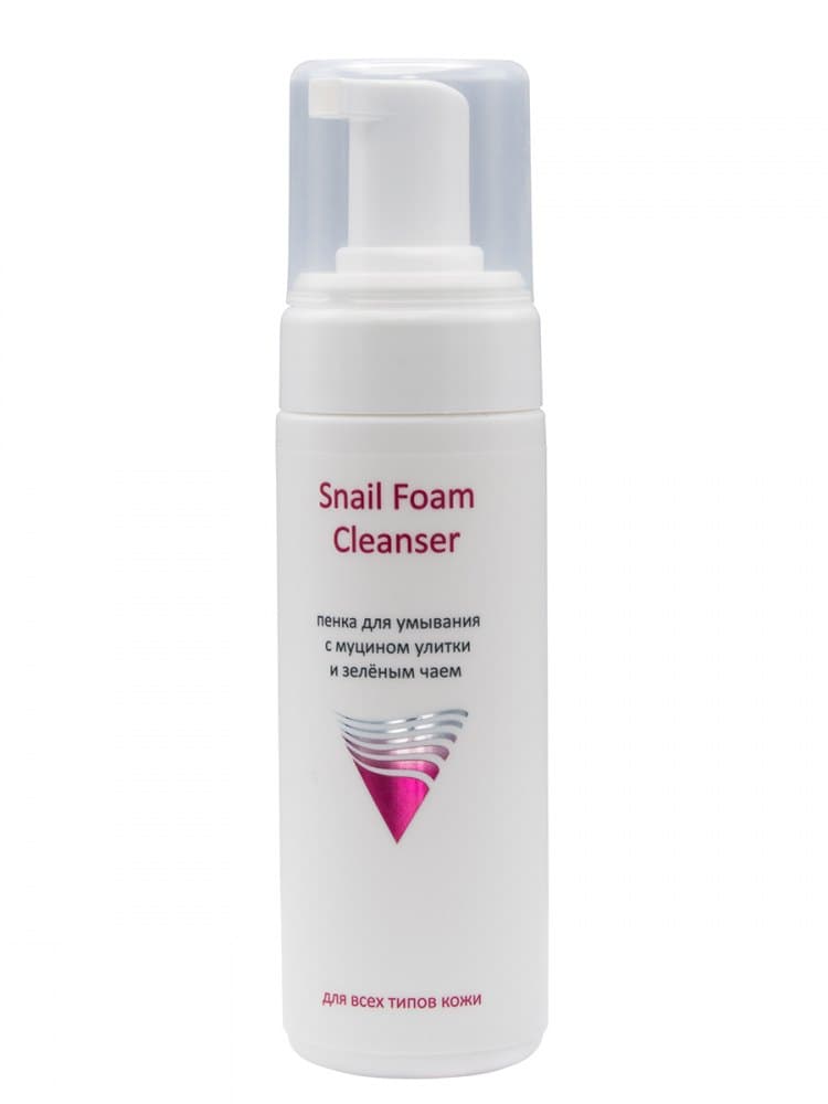 Пенка для умывания с муцином улитки и зелёным чаем Snail Foam Cleanser