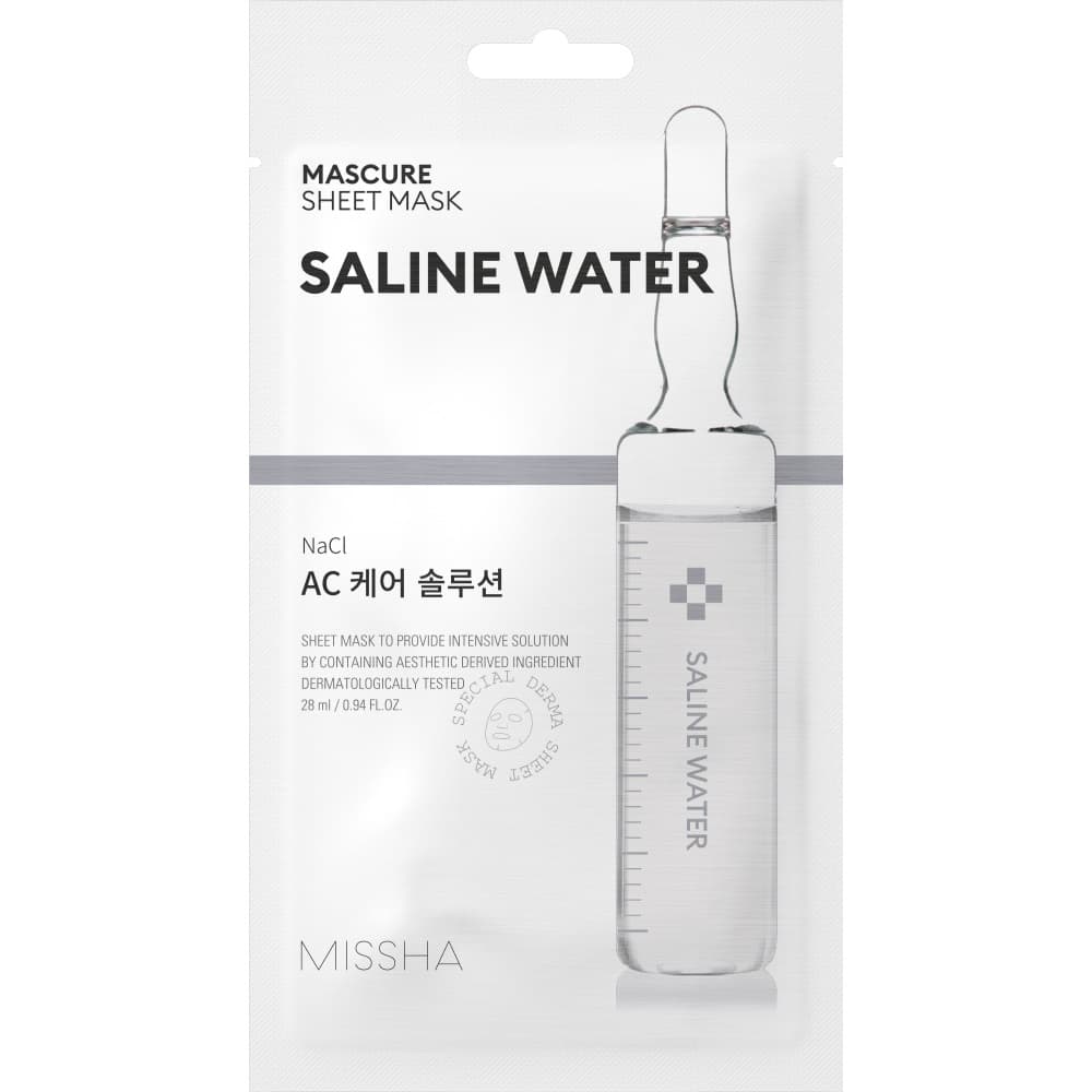 Тканевая маска с минерализированной водой Mascure Saline Water