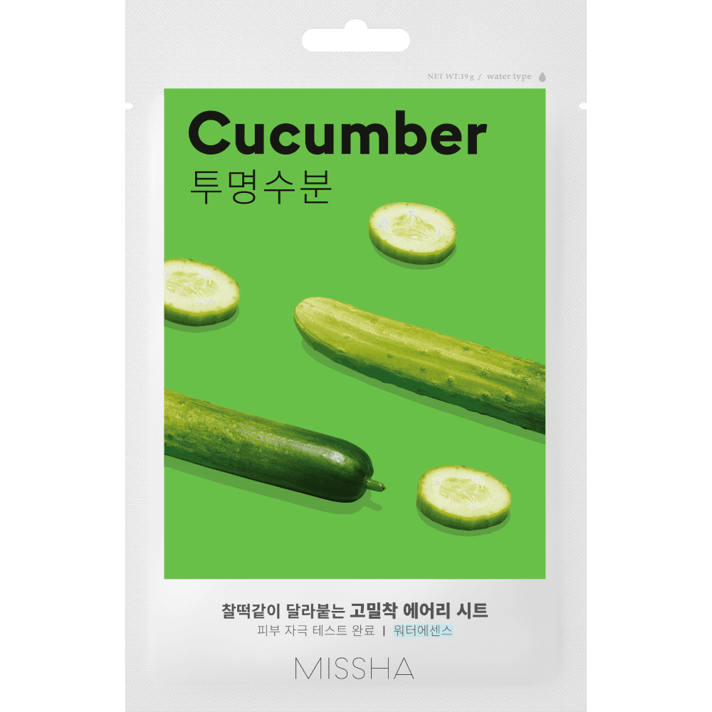 Тканевая увлажняющая маска с экстрактом огурца для сухой кожи Cucumber