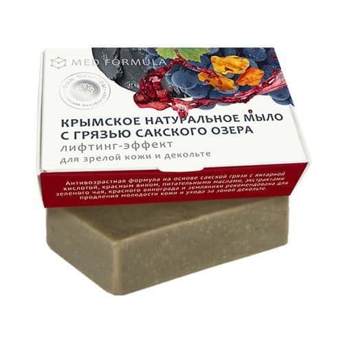 ДОМ ПРИРОДЫ Крымское натуральное мыло на основе грязи Сакского озера ЛИФТИНГ-ЭФФЕКТ