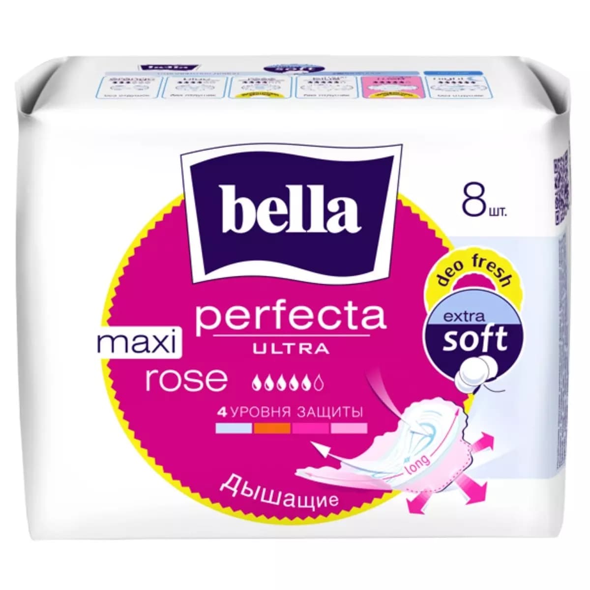 Ультратонкие прокладки Perfecta Ultra Maxi Rose Deo Fresh
