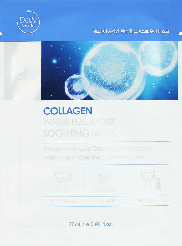 FarmStay Collagen Water Full Moist Soothing Mask - Тканевая увлажняющая маска с коллагеном