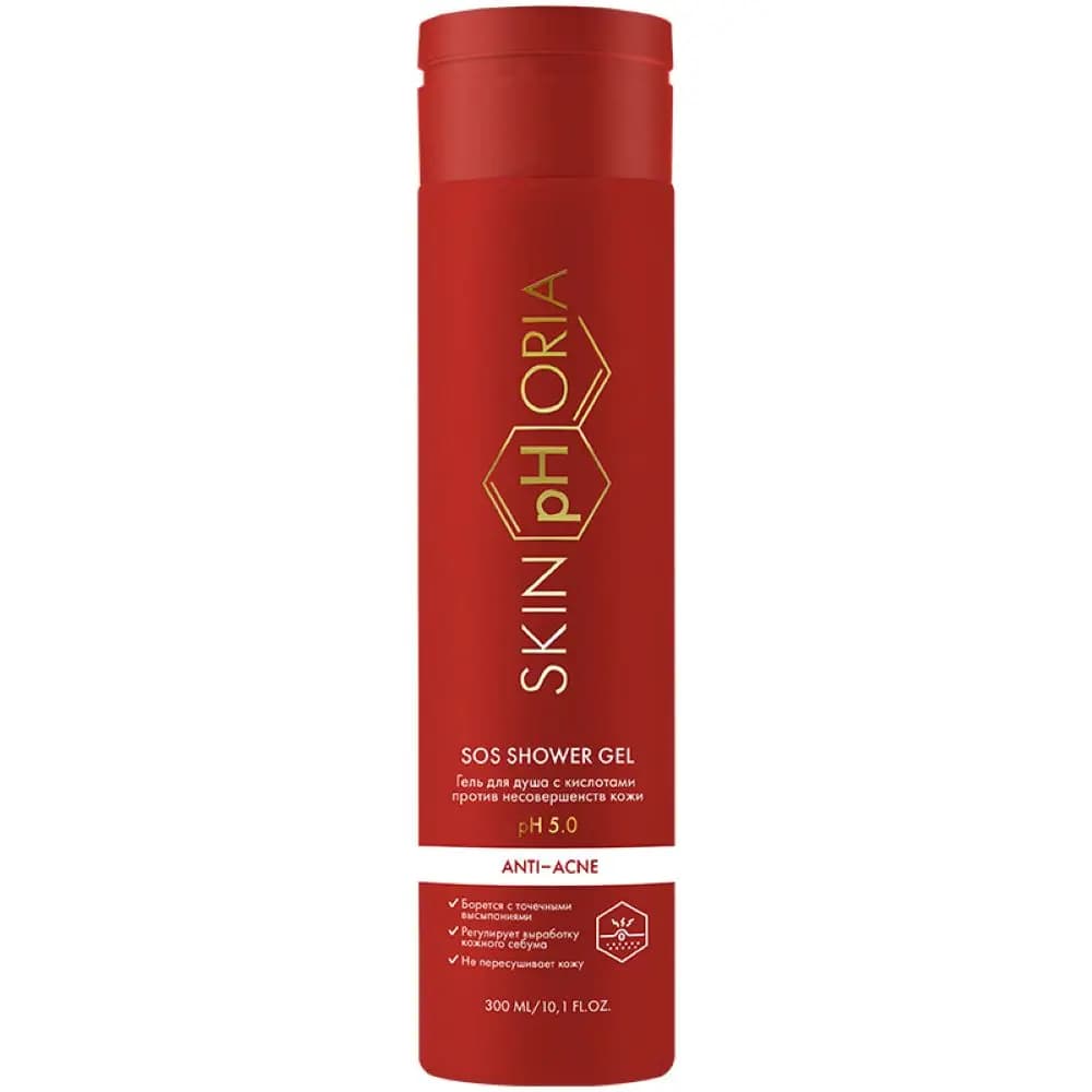 Гель для душа с кислотами против несовершенств кожи SOS Shower Gel