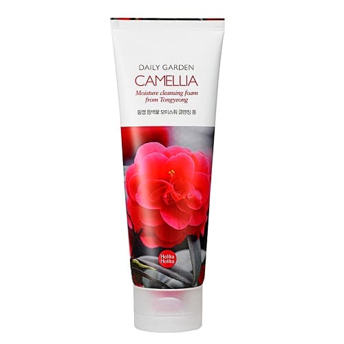 Holika Holika Daily Garden Tongyeong Camelia Moisture Cleansing Foam - Пенка для лица с экстрактом камелии