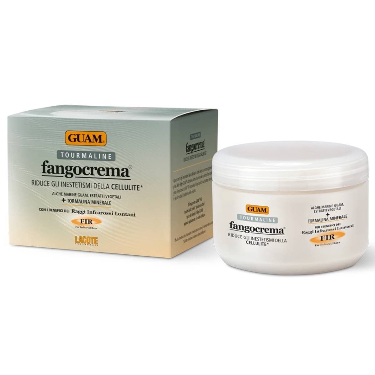 Крем антицеллюлитный разогревающий с микрокристаллами Турмалина Fangocrema