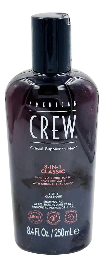 American Crew Шампунь для волос 3 в 1 Classic Shampoo Conditioner And Body Wash Шампунь