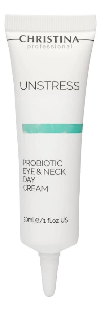 CHRISTINA Дневной крем для кожи вокруг глаз и шеи Unstress Probiotic Day Cream For Eye & Neck SPF8