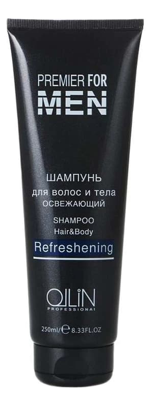 OLLIN Professional Освежающий шампунь для волос и тела Premier For Men Refreshening Шампунь