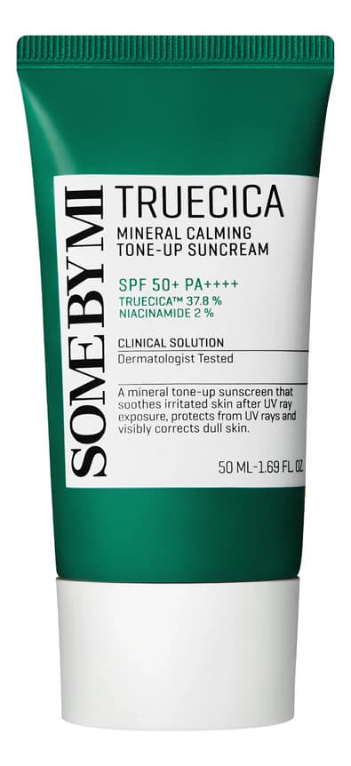 Some By Mi Солнцезащитный крем для лица Truecica Mineral Calming Tone-Up Suncream SPF50+ PA++++