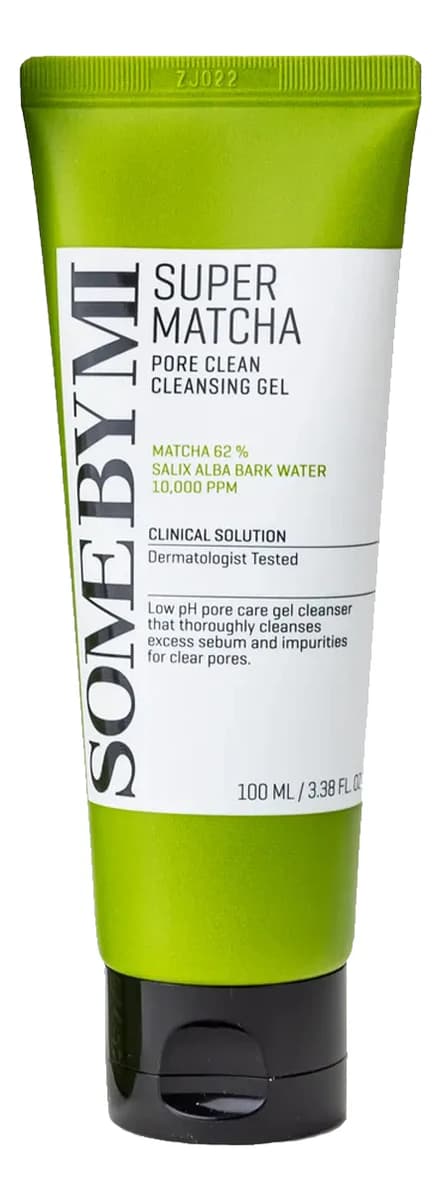 Some By Mi Очищающий гель для умывания с экстрактом зеленого чая матча Super Matcha Pore Clean Cleansing Gel