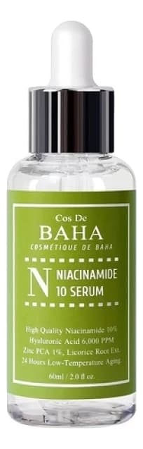 Cos De Baha Противовоспалительная сыворотка для лица с ниацинамидом Niacinamide 10% Serum Сыворотка