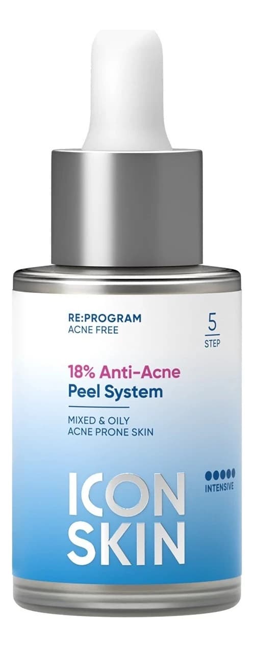 ICON SKIN Пилинг для лица с комплексом кислот 18% Re:Program Anti-Acne