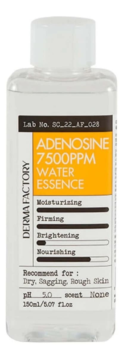 Derma Factory Тонер-эссенция для лица с аденозином Adenosine 7500PPM Water Essence