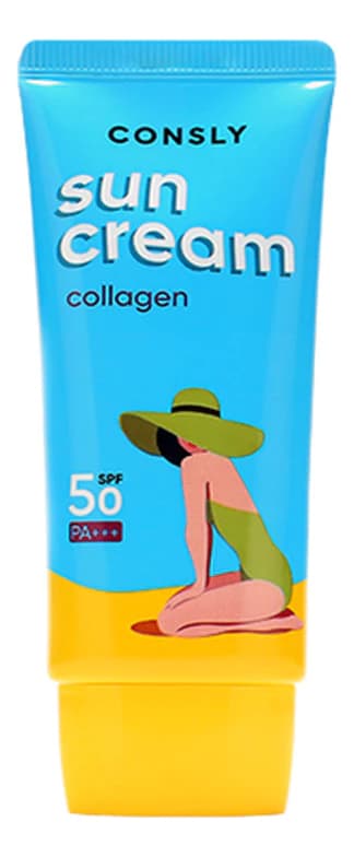 Consly Солнцезащитный крем с морским коллагеном Collagen Sun Cream SPF50 PA+++