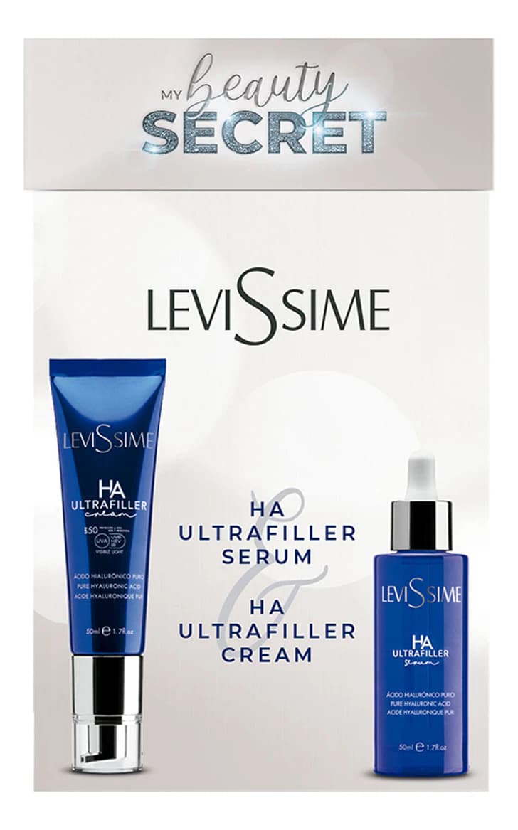 Levissime Набор для лица Beauty Secret HA Ultrafiller (крем 50мл + сыворотка 50мл