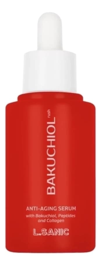 L.Sanic Антивозрастная сыворотка с бакучиолом, пептидами и коллагеном Bakuchiol Rush Anti-Aging Serum
