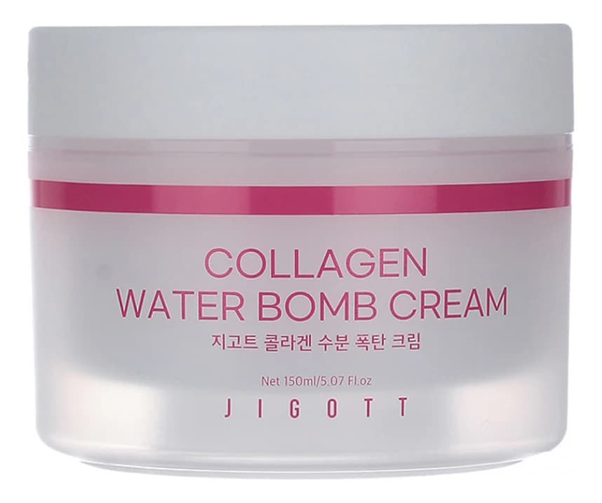 Jigott Увлажняющий крем для лица с коллагеном Collagen Water Bomb Cream