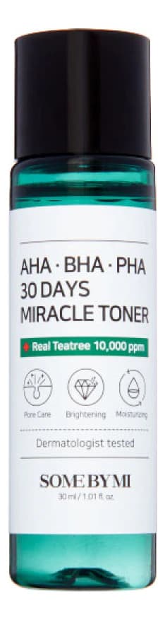 Some By Mi Тонер для проблемной кожи лица AHA-BHA-PHA 30 Days Miracle Toner Тонер