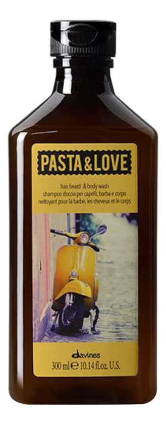 Davines Шампунь для ухода за волосами, бородой и телом Pasta & Love Hair Beard & Body Wash Shampoo