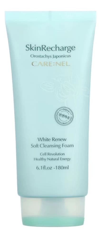 CARE:NEL Пенка для лица гипоаллергенная с экстрактом семян жожоба White Renew Soft Cleansing Foam