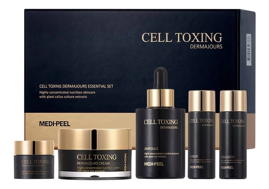 Medi-Peel Набор для лица со стволовыми клетками Cell Toxing Dermajours Essential (тонер + эмульсия 30мл + сыворотка 100мл + крем 50/10мл)