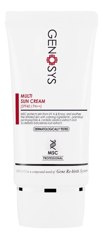 Genosys Cолнцезащитный мультифункциональный крем для лица Multi Sun Cream SPF40+ PA++