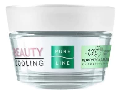 Чистая линия Криогель для лица Утро без отеков Pure Line Beauty Cooling