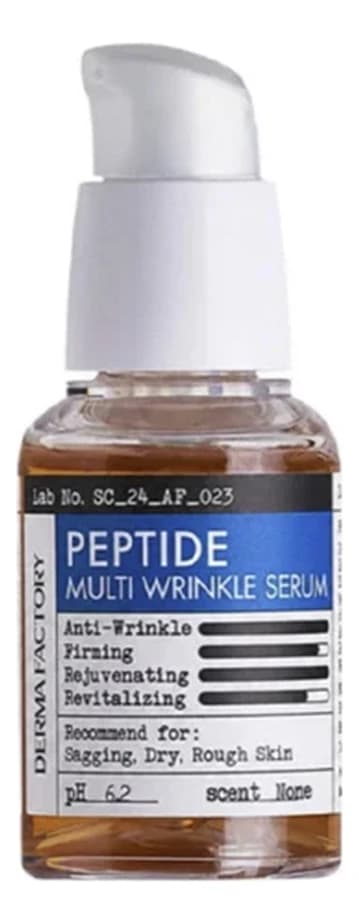 Derma Factory Омолаживающая сыворотка для лица с пептидами Peptide Multi Wrinkle Serum