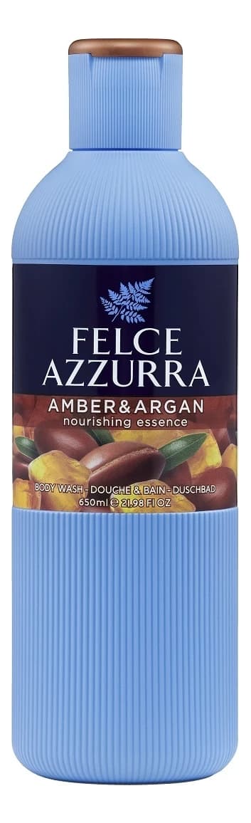 Felce Azzurra Парфюмированный гель для ванны и душа Амбра и аргана Amber & Argan Bodywash