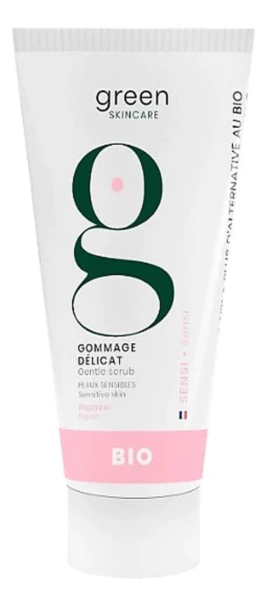 Green Skincare Мягкий скраб для чувствительной кожи лица с папаином Sensi Gommage Delicat