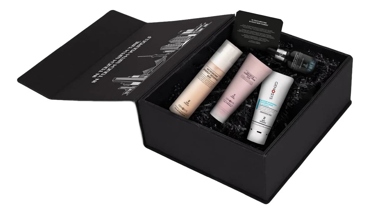Genosys Набор для лица (мист для Microbiome Energy Infusing Mist + крем Hyaluron Cream 50мл + сыворотка Hyaluron Serum 30мл + крем-маска Overnigt Cream Mask 100мл)